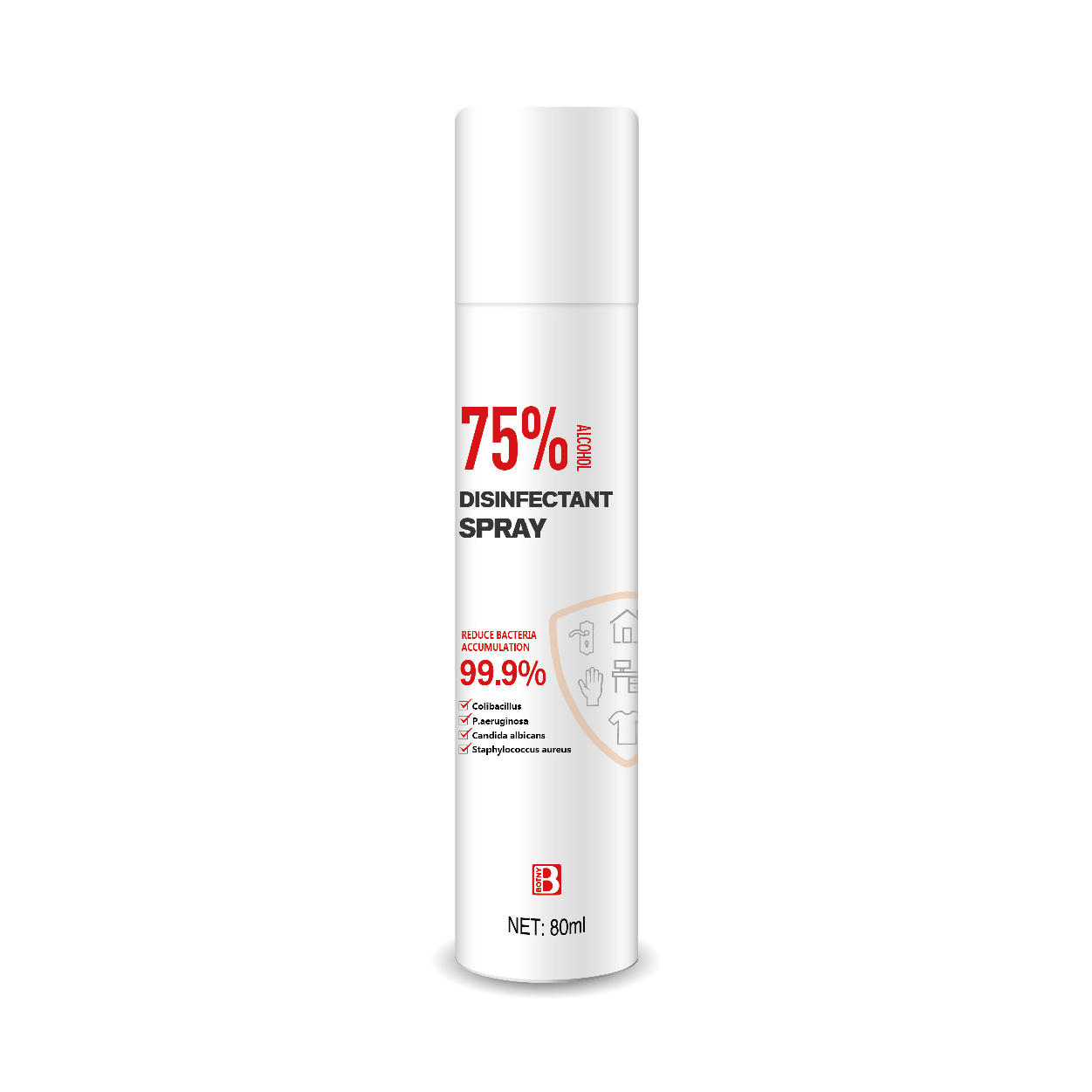 保賜利牌75%酒精消毒噴霧劑 80ML